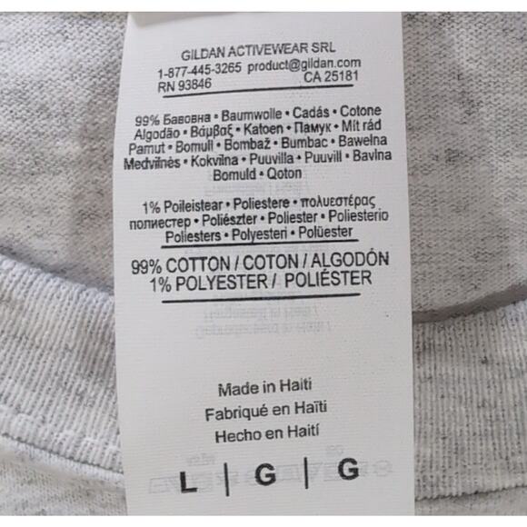 US American Legion Dept of CA T-Shirt Men's Size L Gray Gildan Ultra Cotton - Picture 6 of 10